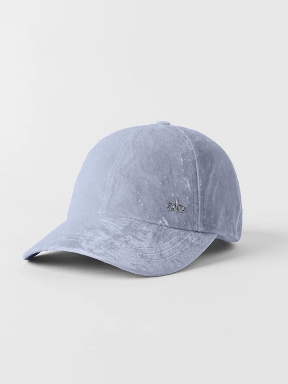 Alo Yoga Velvet Off Duty Light Blue Hat